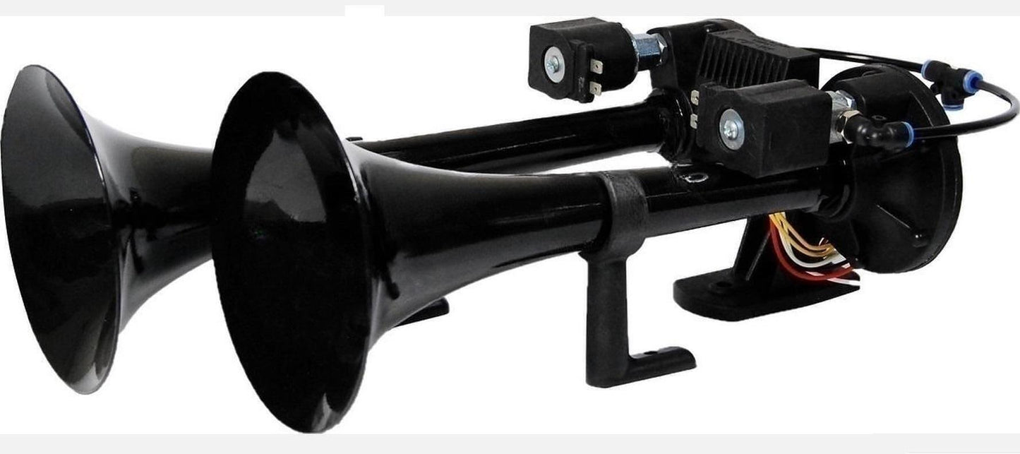 Horn 24V, 135db, TGV HI-DO, with two melodies, black