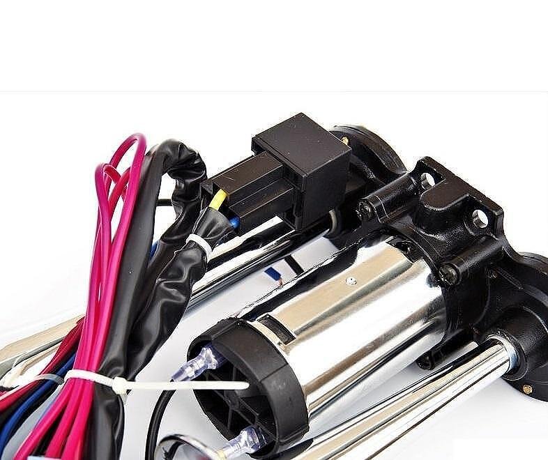 Тромба 12V, 125dB, двойна, с интегриран компресор, хром