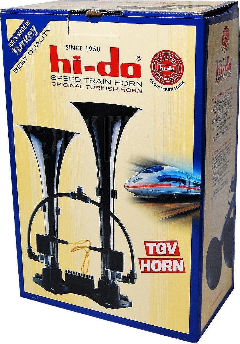 Horn 12V, 135db, TGV HI-DO, with two melodies, black