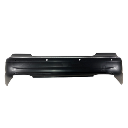 Bară spate tuning pentru Mercedes W211 E-Class (2002-2009) - Design AMG cu orificii pentru senzori de parcare