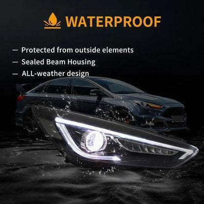 Faruri LED tuning pentru Ford Focus (2015-2018) - negre