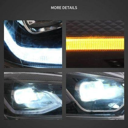 Тунинг led фарове за VW GOLF 6 (2008-2014) - черни