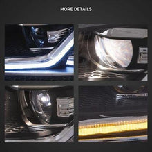 Тунинг led фарове за VW GOLF 7 (2014-2018) черни - Red line