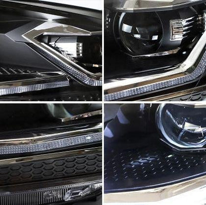 Faruri LED tuning pentru VW GOLF 7 facelift (2018-2021) negre - Silver line