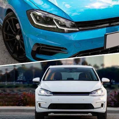 Faruri LED tuning pentru VW GOLF 7 facelift (2018-2021) negre - Silver line