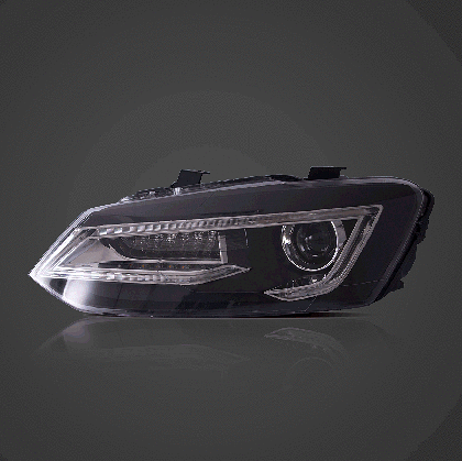 Тунинг led фарове за VW POLO (2009-2017) - черни