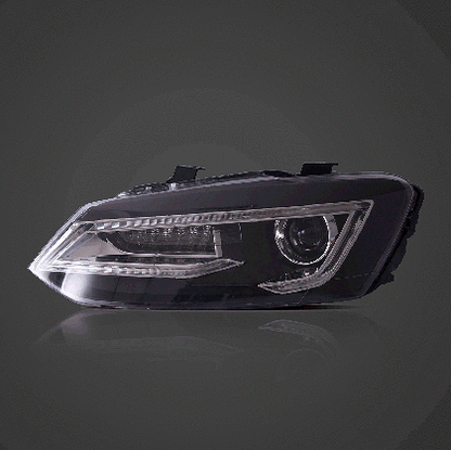 Тунинг led фарове за VW POLO (2009-2017) - черни