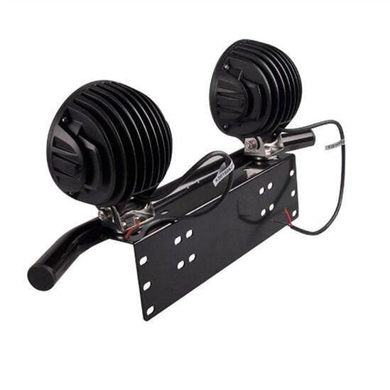 Universal license plate holder, with a mount for LED light bars and fog lights