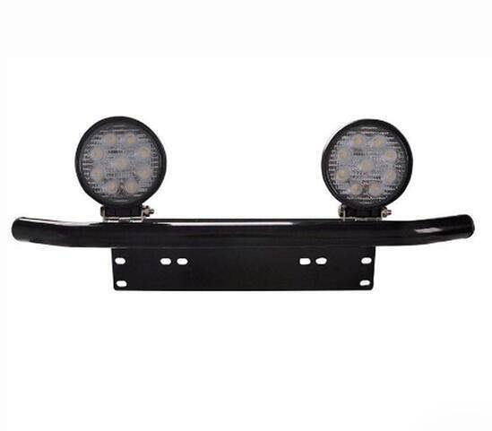 Universal license plate holder, with a mount for LED light bars and fog lights