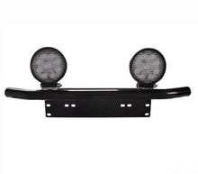 Universal license plate holder, with a mount for LED light bars and fog lights