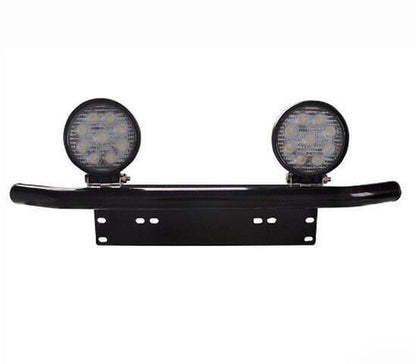 Universal license plate holder, with a mount for LED light bars and fog lights