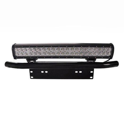 Universal license plate holder, with a mount for LED light bars and fog lights