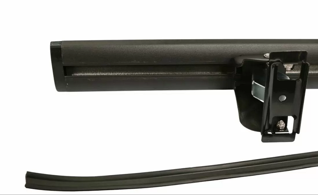 Universal Aluminum Car Roof Cross Bars Without Rails - 135cm, with Lock - Matte Black