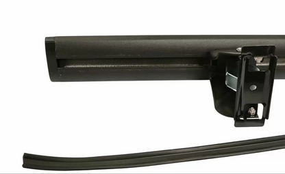 Universal Aluminum Car Roof Cross Bars Without Rails - 135cm, with Lock - Matte Black