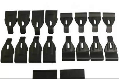 Universal Aluminum Car Roof Cross Bars Without Rails - 135cm, with Lock - Matte Black