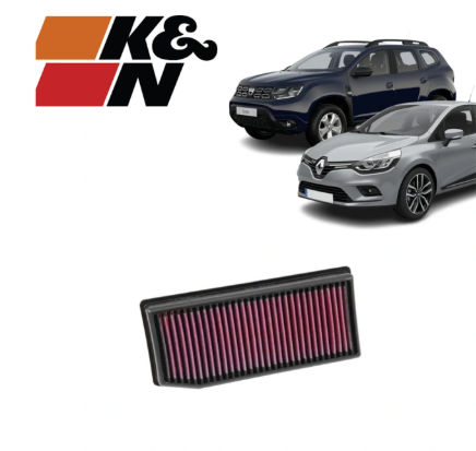 Въздушен филтър K&N, Dacia, Renault