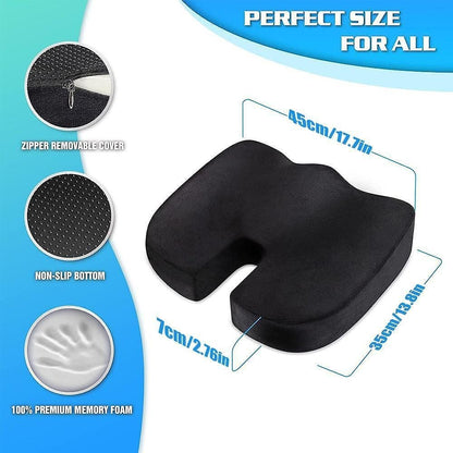 Pernă de șezut și de spătar, set, pentru mașină, birou și acasă, Super confort 15