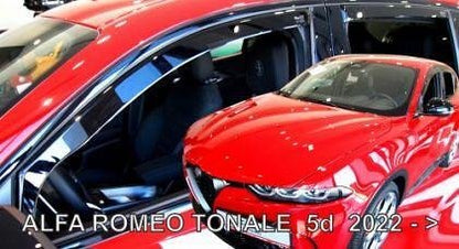 Deflectoare de vânt pentru Alfa Romeo Tonale (2022+) - 4 buc. față și spate