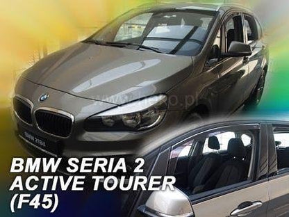 HEKO Wind Deflectors for BMW 2 F45 ACTIVE TOURER (2015+) 5-door - 4 pcs. front and rear