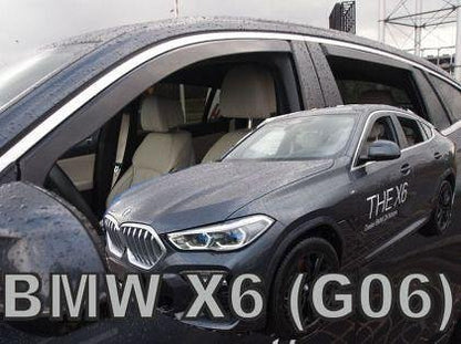 HEKO Wind Deflectors for BMW X6 G06 (2019+) - 4 pc. front and rear