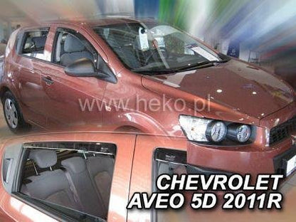 Ветробрани HEKO за CHEVROLET AVEO (2011+) 5 врати - 4бр. предни и задни