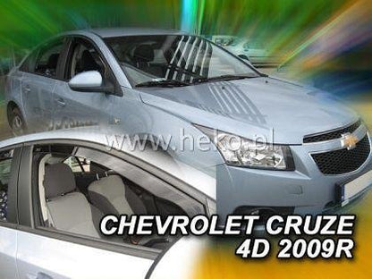 Deflectoare de aer HEKO pentru CHEVROLET CRUZE (2008-2017) Sedan - 4 buc. față și spate