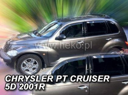 HEKO Wind Deflectors for CHRYSLER PT CRUISER (2001+) 5 doors - 4 pcs. front and rear