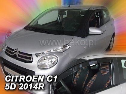 HEKO Wind Deflectors for CITROEN C1 / TOYOTA AYGO (2014+) 5-door - 2pc. front