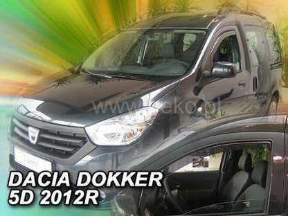 Deflectoare de vânt HEKO pentru DACIA LODGY / DOKKER (2012-2021) 4/5 uși - 2 buc. față