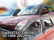 Deflectoare de vânt pentru DAIHATSU SIRION (1998-2005) 5 uși - 4buc. față și spate