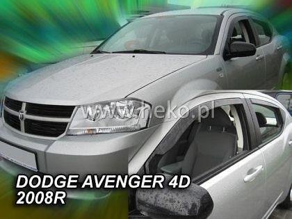 Deflectoare de vânt pentru DODGE AVENGER (2008+) Sedan - 4 buc. față și spate