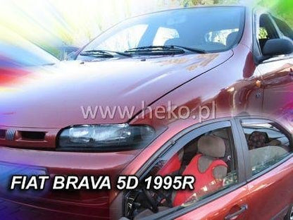 Wind Deflectors for FIAT MAREA (1996+) Sedan - 4 pcs. front and rear