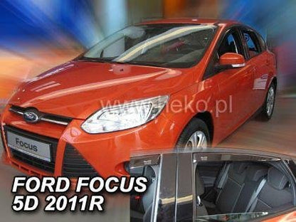 Deflectoare de vânt HEKO pentru FORD FOCUS III (2011+) 5 uși, Sedan - 4 buc. față și spate