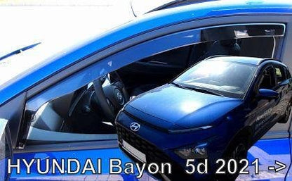 Deflectoare de vânt HEKO pentru Hyundai Bayon (2021+) - 2 bucăți față