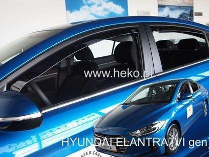 Deflectoare pentru HYUNDAI ELANTRA (2016+) Sedan - 4 buc. față și spate