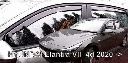 Rain Deflectors for Hyundai Elantra (2020+) 4-door - 4pcs. front and rear
