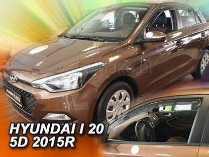 HEKO Wind Deflectors for HYUNDAI i20 (2015-2019) 5-door - 2 pcs. front