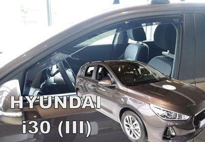 HEKO Wind Deflectors for HYUNDAI i30 (2017+) 5-door, Combi - 2 pc. front