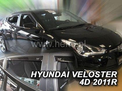 Deflectoare HEKO pentru HYUNDAI VELOSTER (2011+) Coupe - 2 buc. față și 1 buc. spate dreapta