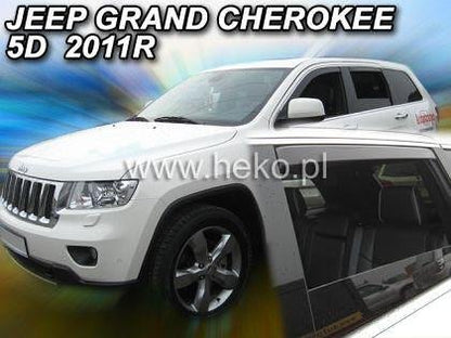 HEKO Wind Deflectors for JEEP PATRIOT (2006-2017) 5-door - 4 pcs. front and rear