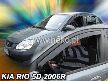 HEKO Wind Deflectors for KIA RIO (2005-2011) 5-door, Sedan - 2 pcs. front
