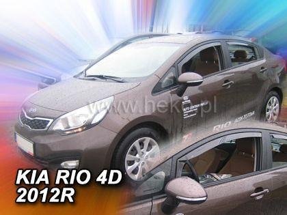 HEKO Wind Deflectors for KIA RIO (2011-2017) 5-door, Sedan - 2pc. front