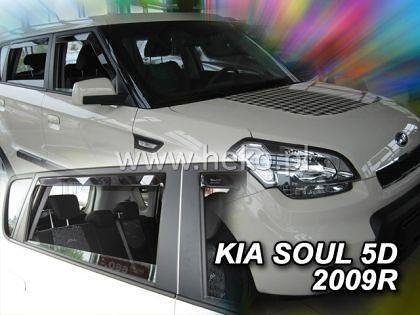 HEKO Wind Deflectors for KIA SOUL (2009-2014) 5-door - 4 pcs. front and rear