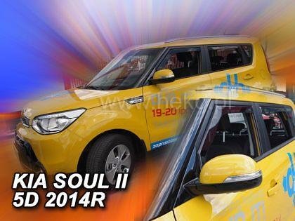 HEKO Wind Deflectors for KIA SOUL (2014+) 5-door - 4pc. front and rear