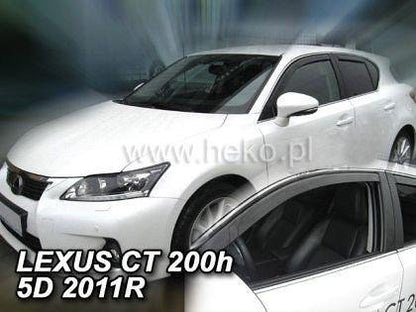 Deflectoare de vânt HEKO pentru LEXUS CT 200H (2011+) 5 uși - 2 buc. față
