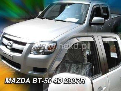 Wind Deflectors HEKO for MAZDA BT-50 (2007+) 2/4 doors / Ford Ranger 2D (2007+) - 2pc. front