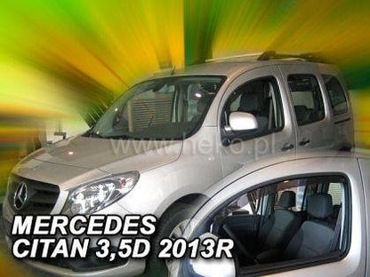 Deflectoare de vânt HEKO pentru MERCEDES CITAN W415 (2012+) 3/5 uși - 2 buc. față