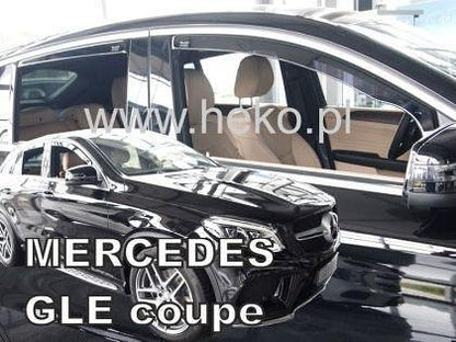 Apărători de vânt HEKO pentru MERCEDES GLE Coupe C292 (2016+) 5 uși - 4 buc. față și spate