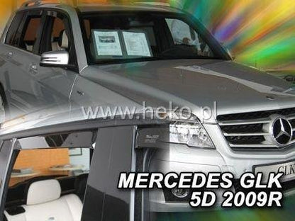 Deflectoare de vânt HEKO pentru MERCEDES GLK X204 (2008+) 5 uși - 4buc. față și spate
