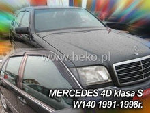 Deflectoare pentru MERCEDES S-Class W140 (1991-1998) Sedan - 2 buc. față adezive